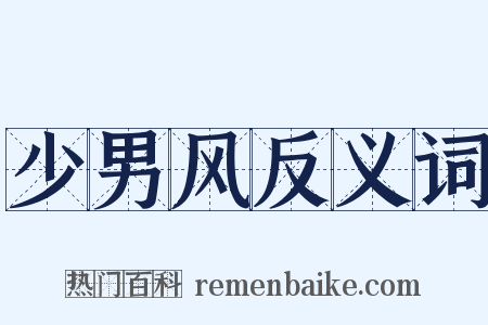 少男风反义词是什么意思的图片